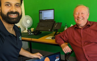 Hassan Qureshi from Holistic Exercise Physiology and Ian Bergman take a moment to talk Balance Mat