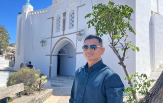 Abishek Shrestha attended a conference in Greece